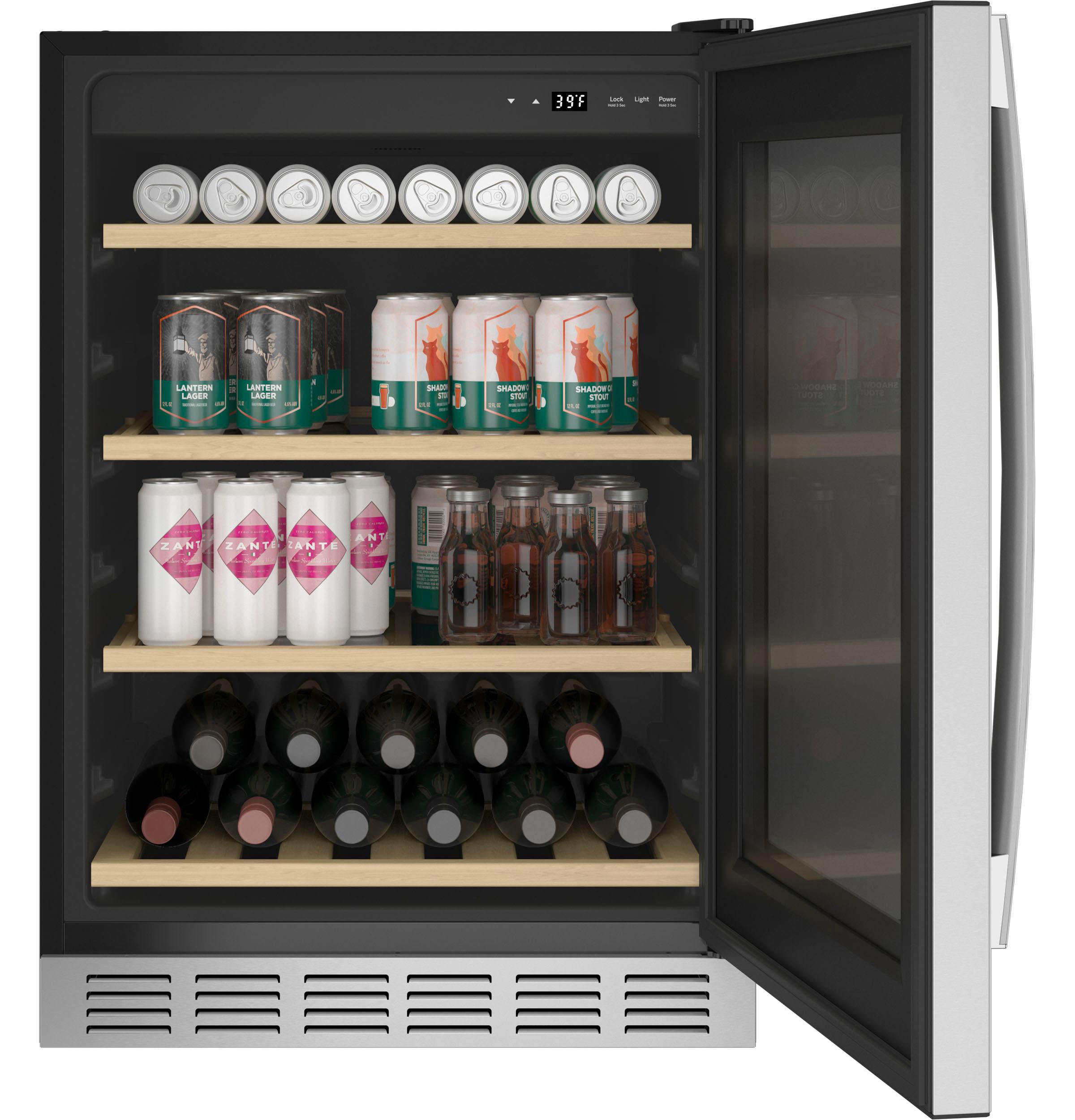 PVS06BSPSS GE Profile™ 155-Can or 52-Bottle Beverage Center