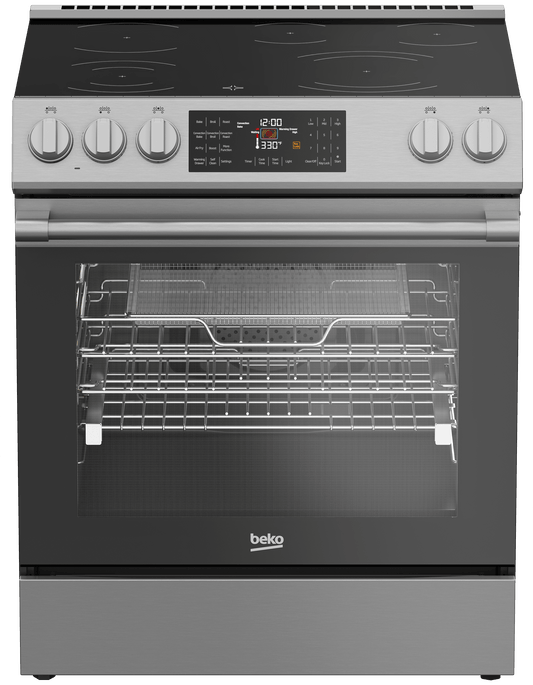Beko SLER30524SS 30" Slide-InRange