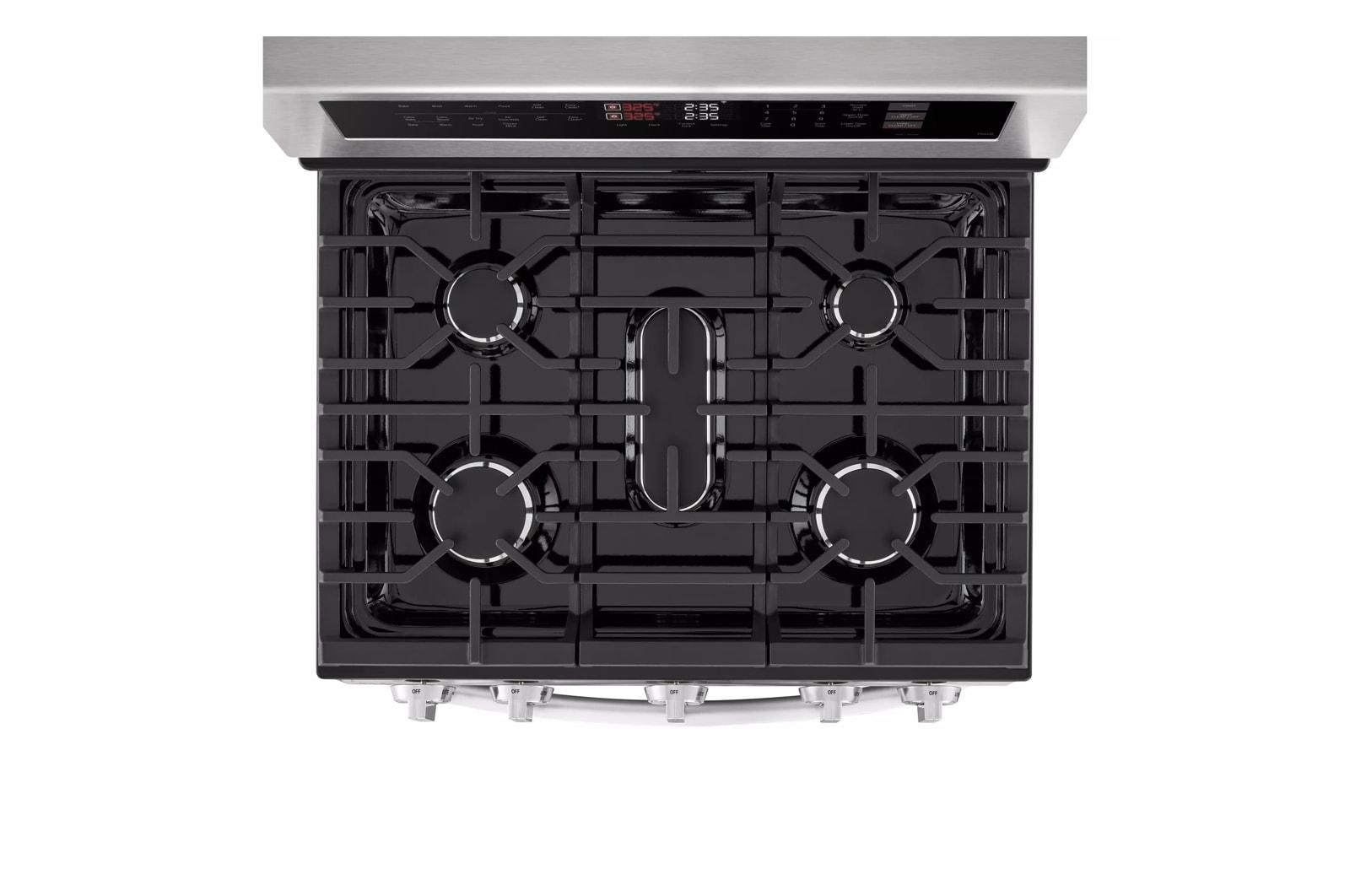 Lg LDGL6924S 6.9 cu. ft. Smart Gas Double Oven Freestanding Range with ProBake Convection®, Air Fry & Air Sous Vide