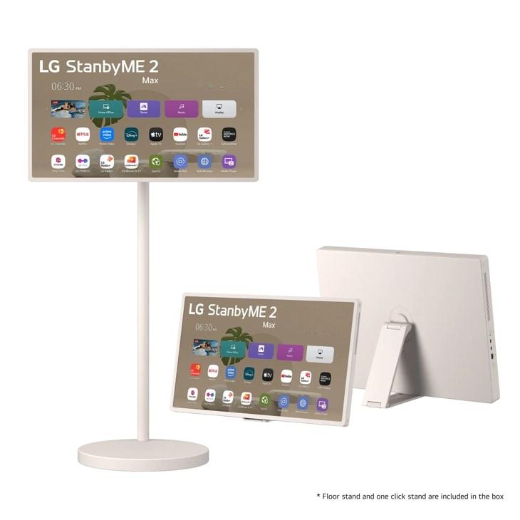 Lg 32LX6BWGAXT7SAUSALLC StanbyME 2 MAX 32 Inch Portable Smart Touch Screen with 4.5hr Battery and XT7 Bluetooth Speaker