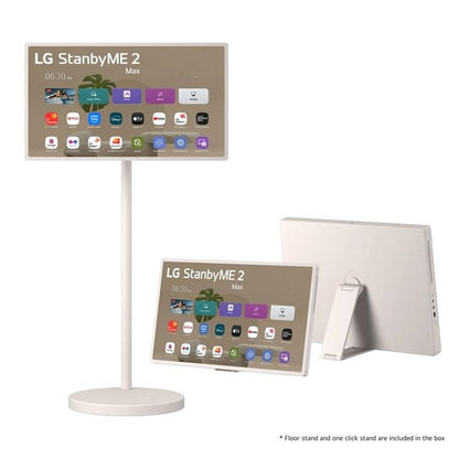 Lg 32LX6BWGAXT7SAUSALLC StanbyME 2 MAX 32 Inch Portable Smart Touch Screen with 4.5hr Battery and XT7 Bluetooth Speaker