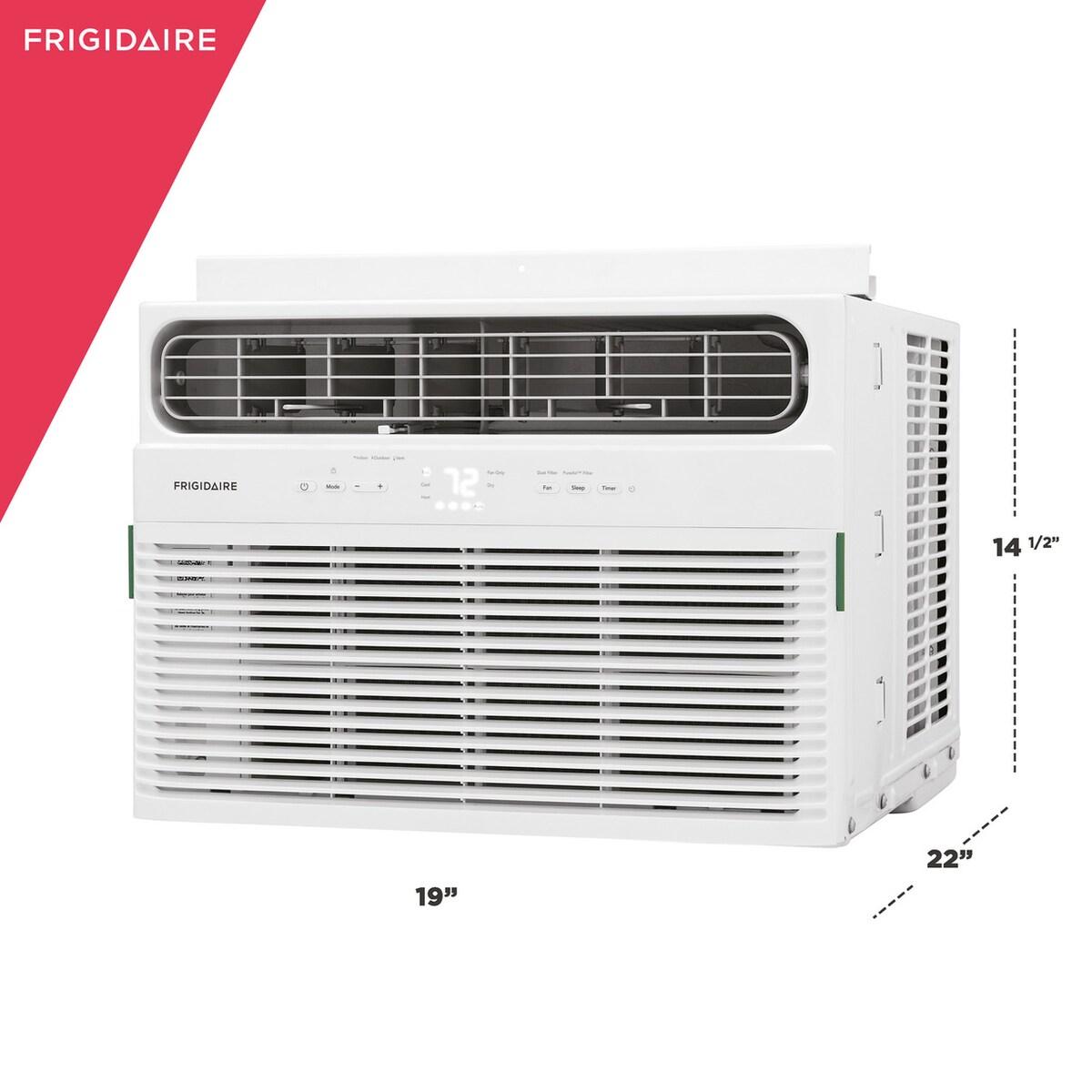 Frigidaire FHWH124WB2 12,000 BTU Window Room Air Conditioner with Supplemental Heat
