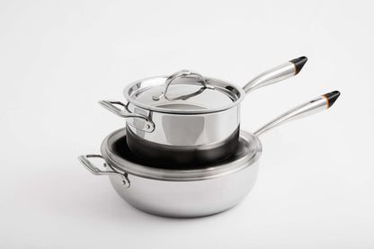 Ge Appliances UXSMTSET1VSS SmartChef 4-Piece Cookware Set by Hestan Cue