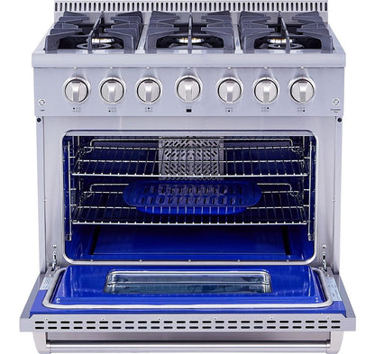 HRG3618ULP Thor Kitchen 36-inch Professional Liquid Propane Range - Hrg3618ulp