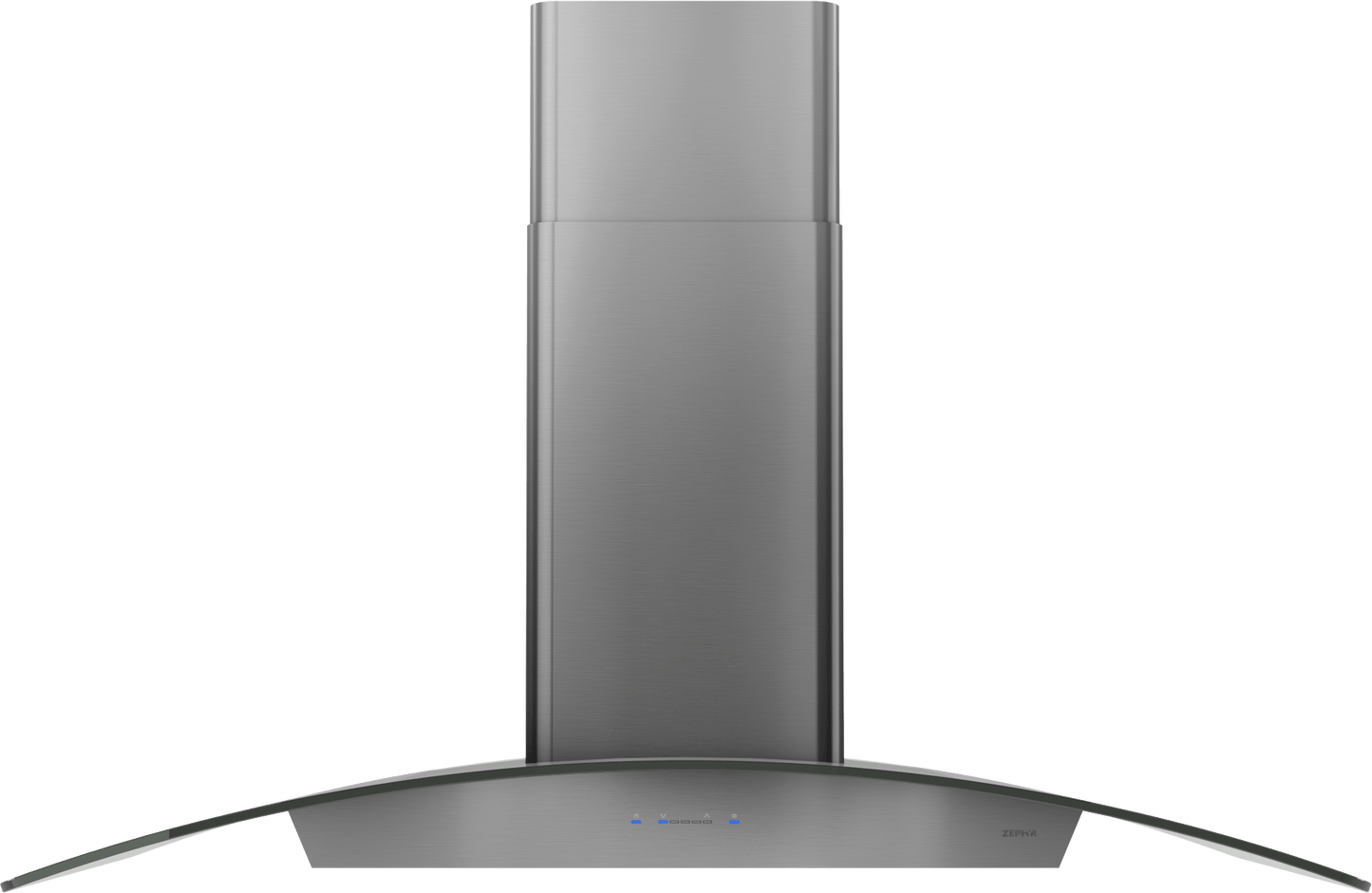 Zephyr ZREM90BBSGG Ravenna Island, 90cm, Black SS+Gray Glass, LED