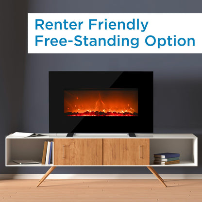 DDEF03813BD13 Danby Designer 38" Wall Mount Electric Fireplace in Black
