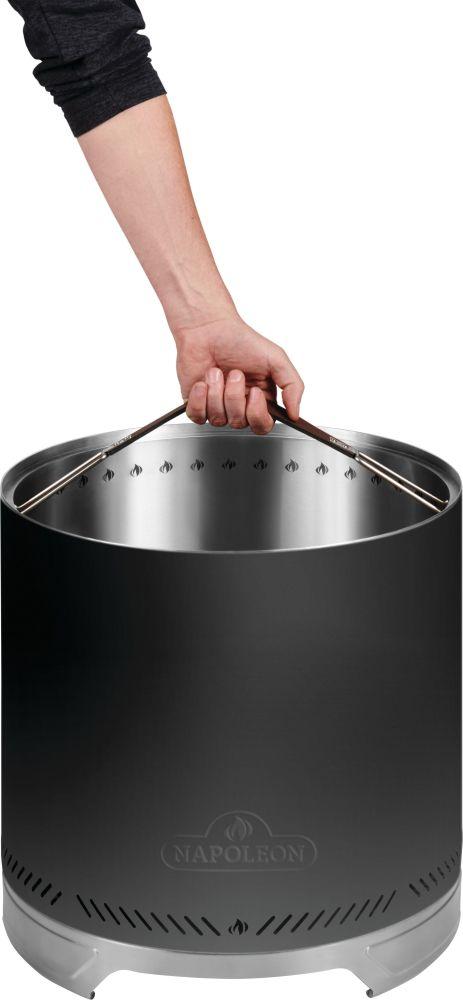 Napoleon Bbq NWFPMTIPHM Timberwolf Smokeless Fire Pit 18-inch, Matte Black , Wood, Matte/Matt Black