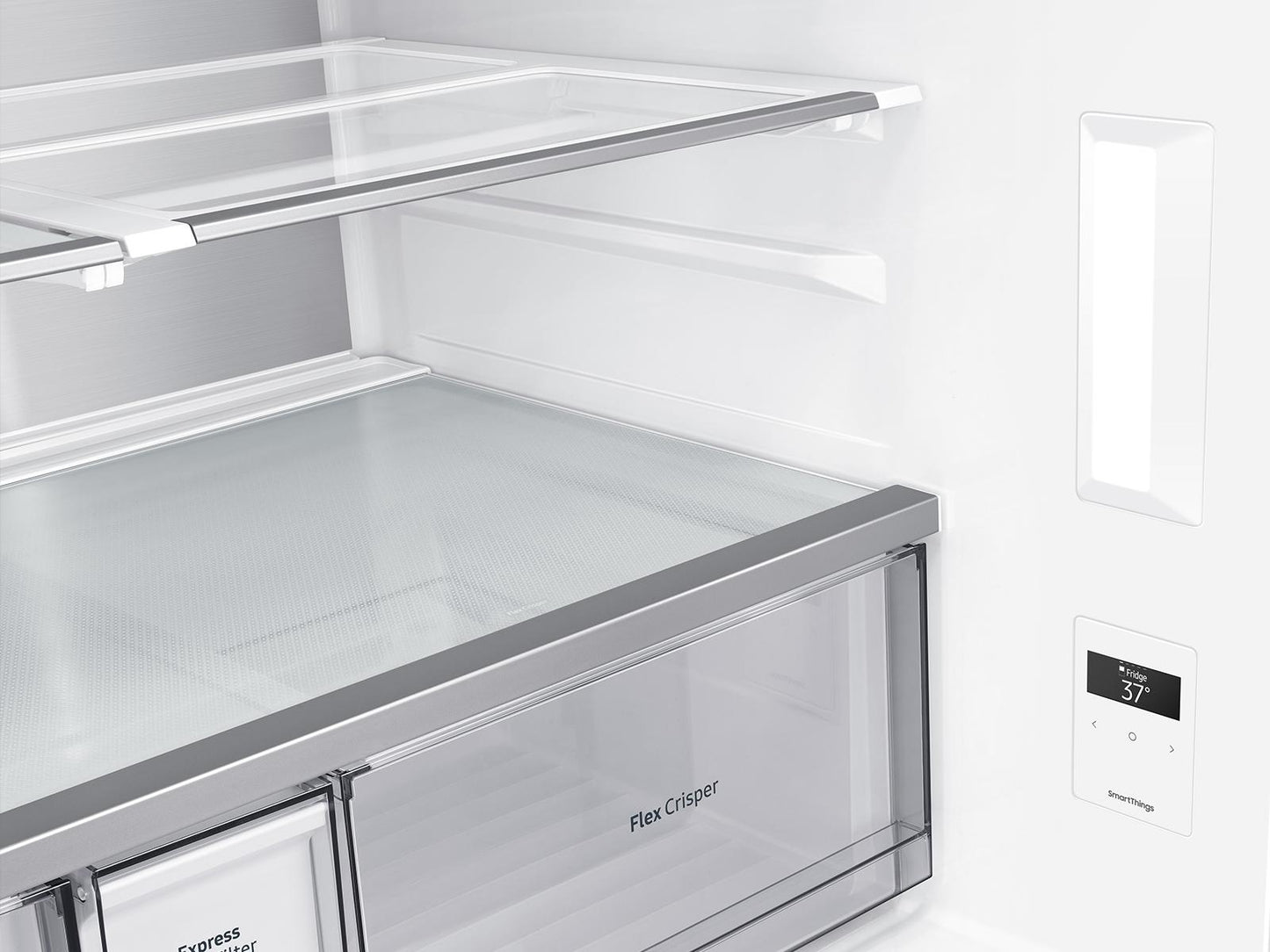 Samsung RF29A9671SG 29 cu. ft. Smart 4-Door Flex™ Refrigerator with Beverage Center and Dual Ice Maker in Black Stainless Steel