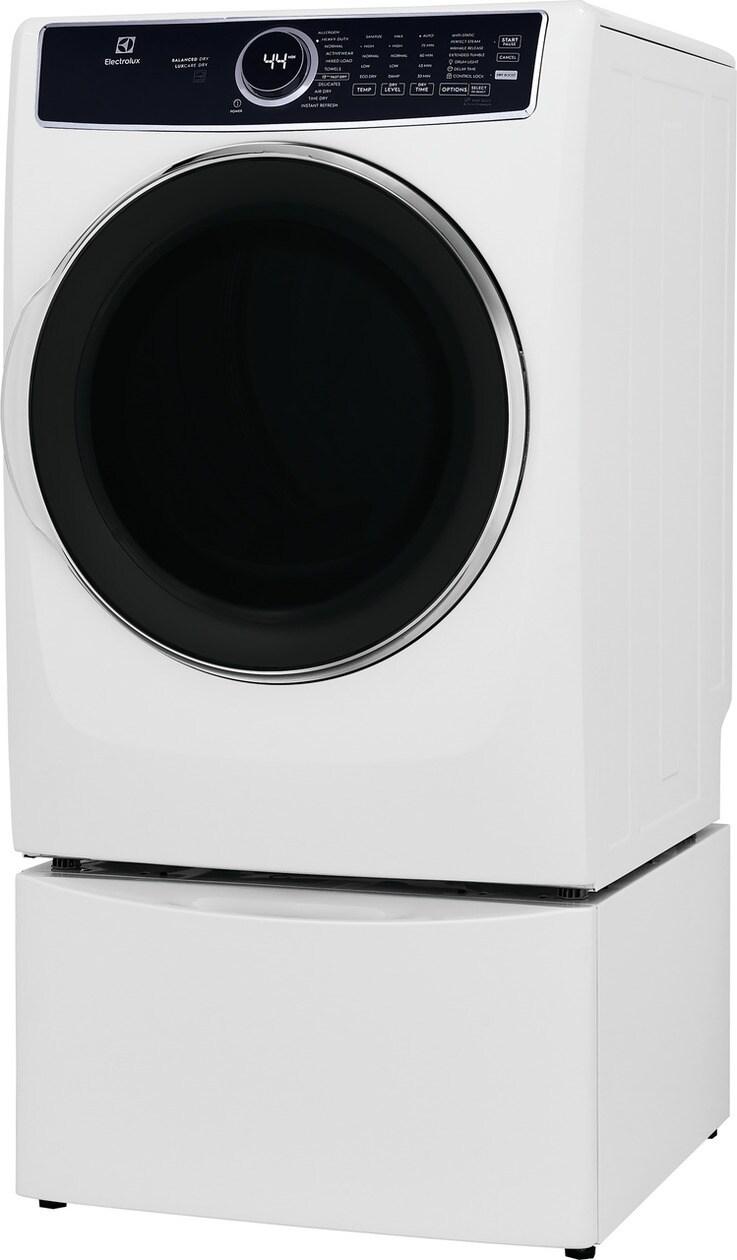 ELFE7637AW Electrolux Front Load Perfect Steam™ Electric Dryer with Balanced Dry™ and Instant Refresh - 8.0 Cu. Ft.