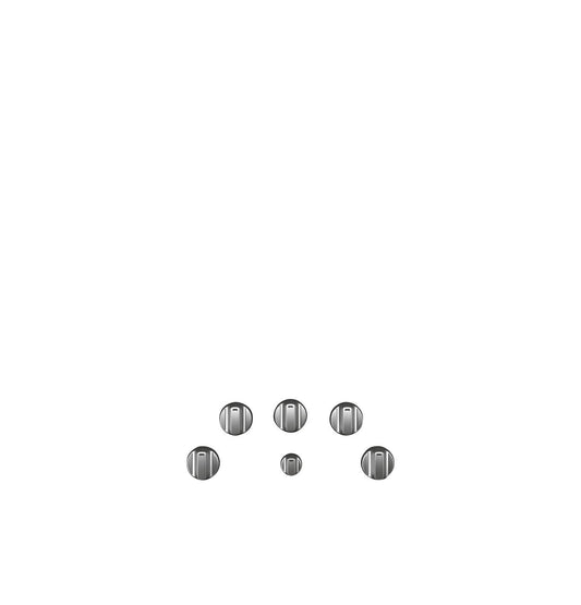 Cafe CXCE1HKPMSS CAF(EBACK)™ 5 Electric Cooktop Knobs - Brushed Stainless