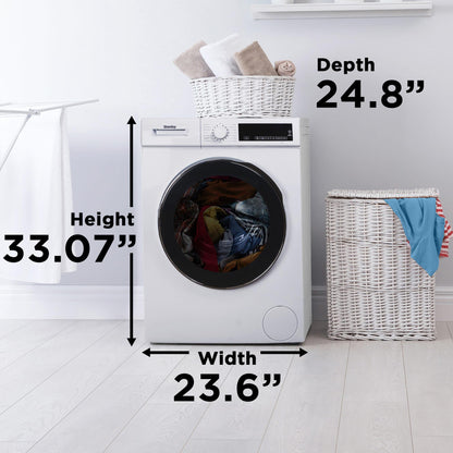 DWM022D3WDB Danby 24" Stackable Front Load Washer with Steam in White