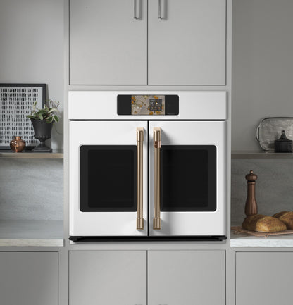 Cafe CTS90FP4ZW2 CAF(EBACK)™ Professional Series 30" Smart Built-In Convection French-Door Single Wall Oven