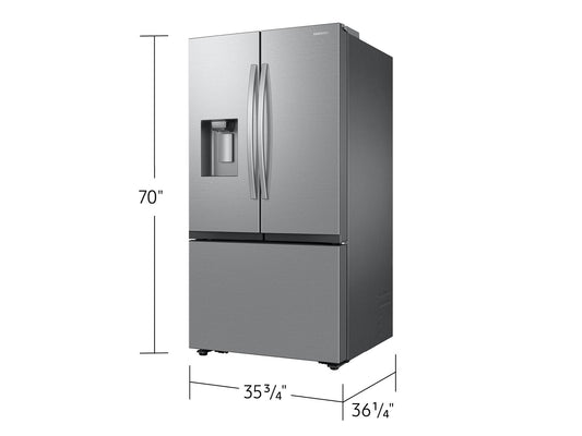 Samsung RF32CG5B30SR Bespoke AI 3-Door French Door Mega Capacity  External Water & Ice Dispenser  31 cu.ft.