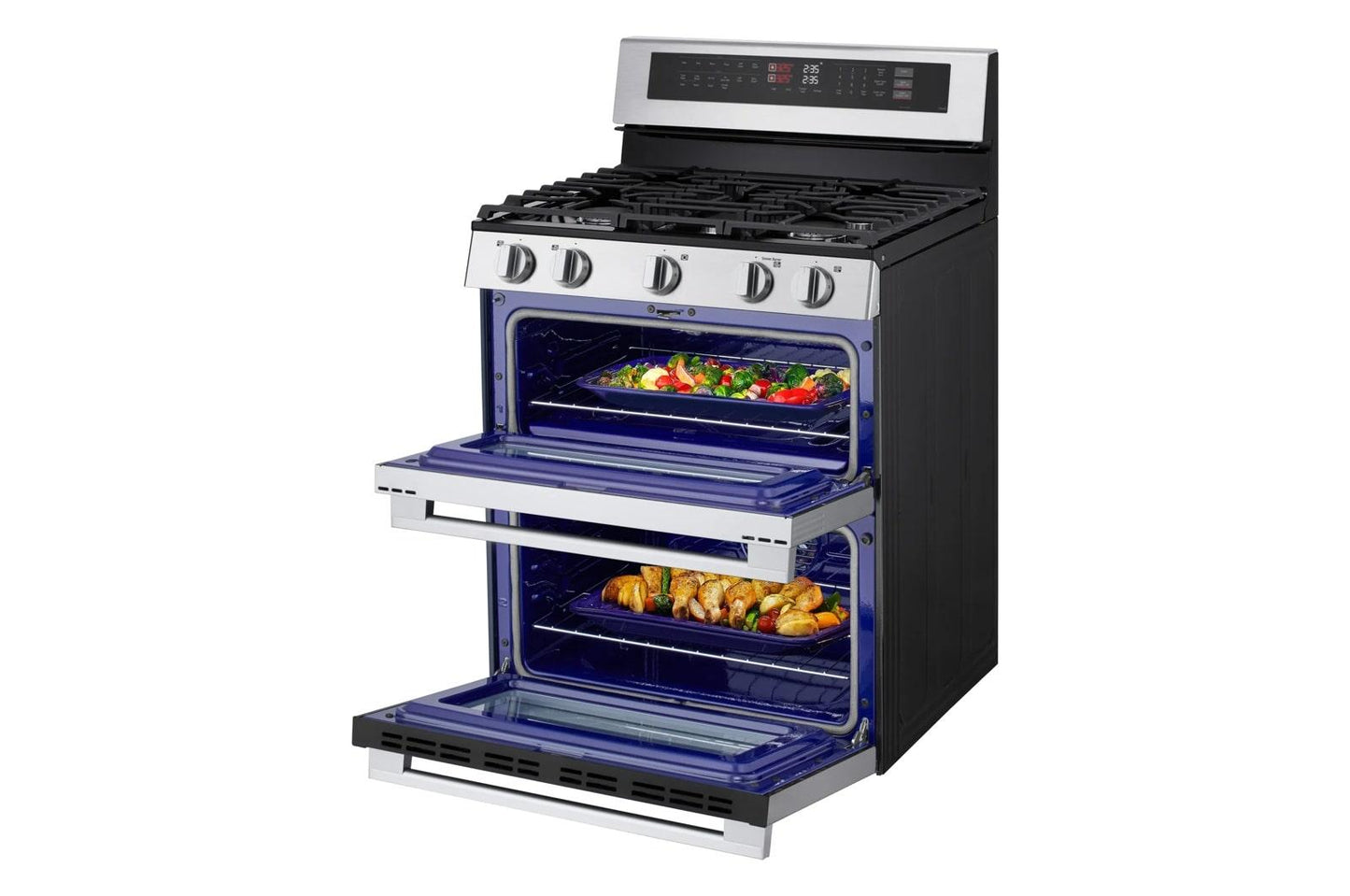 Lg LDGL6924Y 6.9 cu. ft. Smart Gas Double Oven Freestanding Range with ProBake Convection®, Air Fry & Air Sous Vide