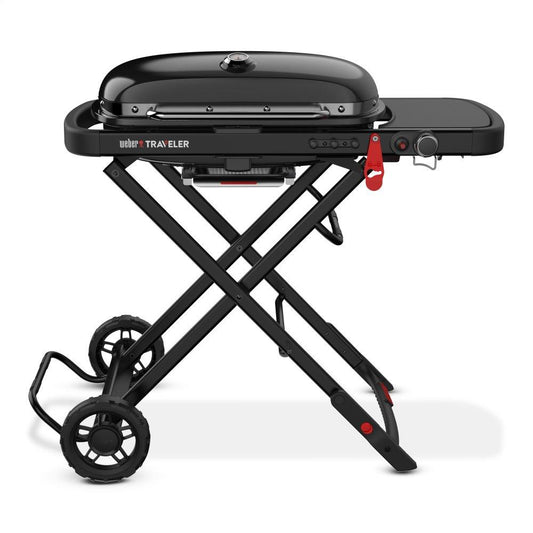 9013001 Weber Traveler® Portable Gas Grill Stealth Edition - Black