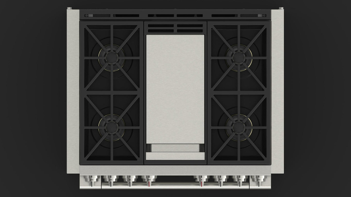 36 DUAL FUEL PRO RANGE WITH GRIDDLE