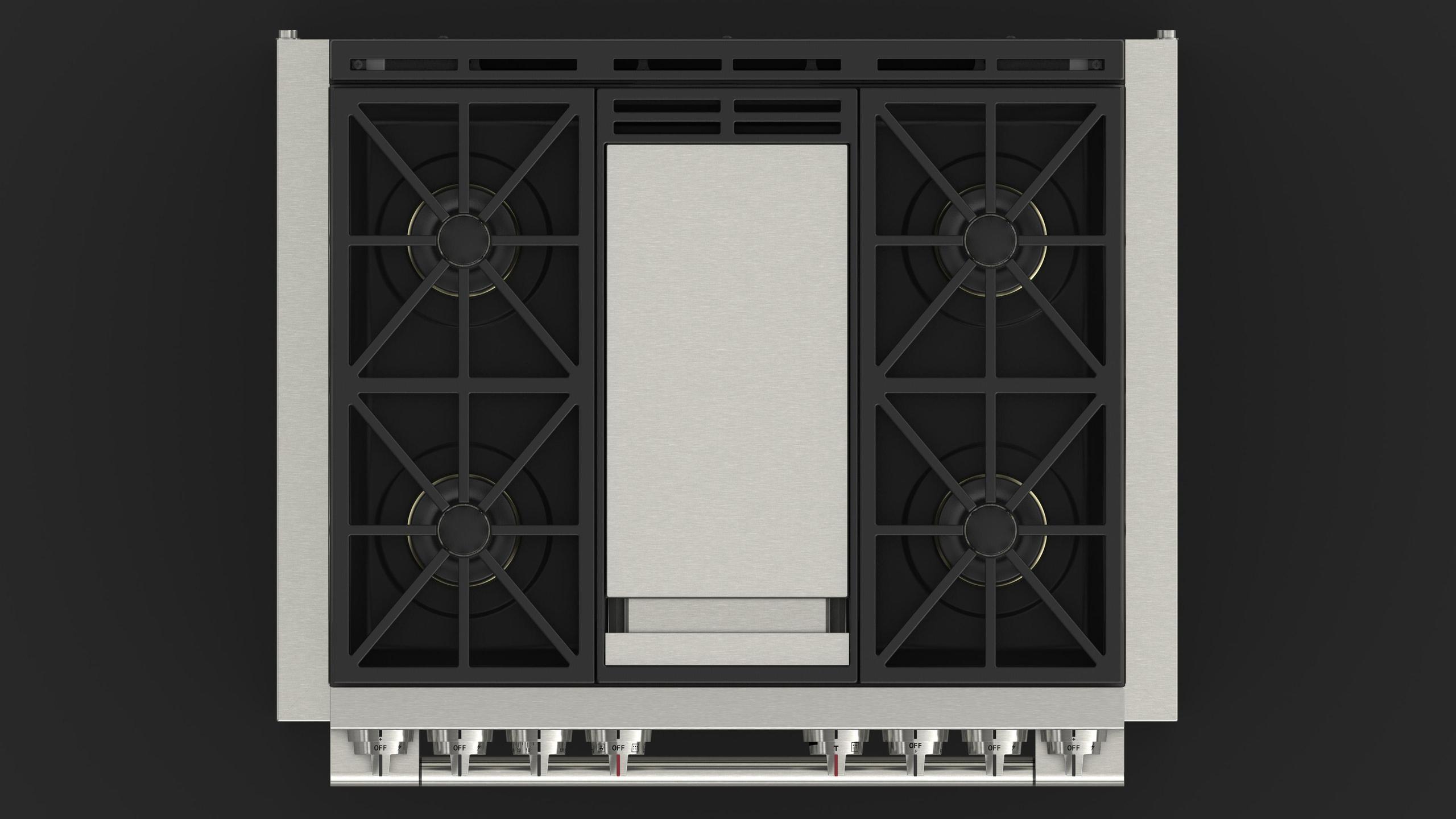 36 DUAL FUEL PRO RANGE WITH GRIDDLE