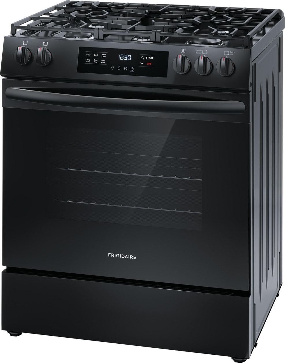Frigidaire FCFG3062AB 30" Front Control Gas Range with Quick Boil