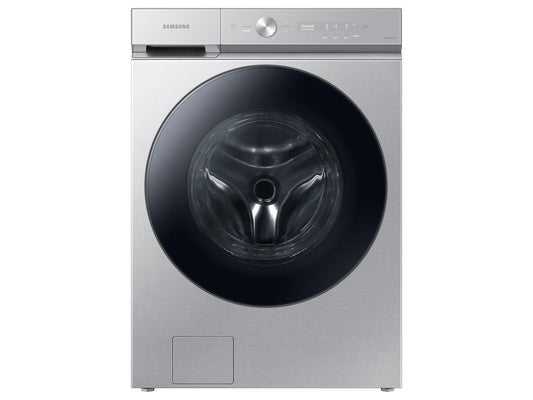 Samsung WF53BB8700AT Bespoke 5.3 cu. ft. Ultra Capacity Front Load Washer with Super Speed Wash and AI Smart Dial in Silver Steel