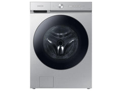 Samsung WF53BB8700AT Bespoke 5.3 cu. ft. Ultra Capacity Front Load Washer with Super Speed Wash and AI Smart Dial in Silver Steel