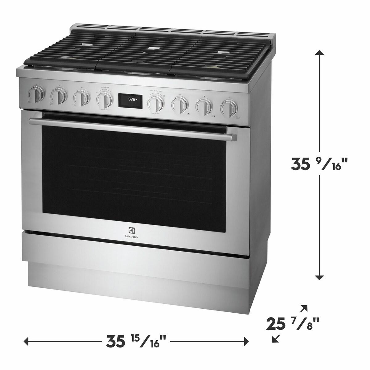 Electrolux ECFD3668AS 36" Dual-Fuel Freestanding Range