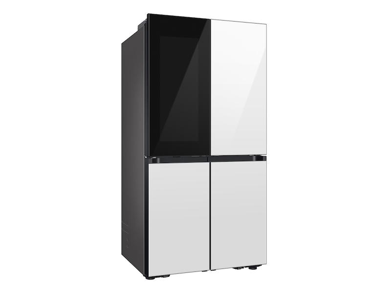 Samsung RF23DB970012 Bespoke Counter Depth 4-Door Flex™ Refrigerator (23 cu. ft.) with Beverage Zone™ and Auto Open Door in White Glass