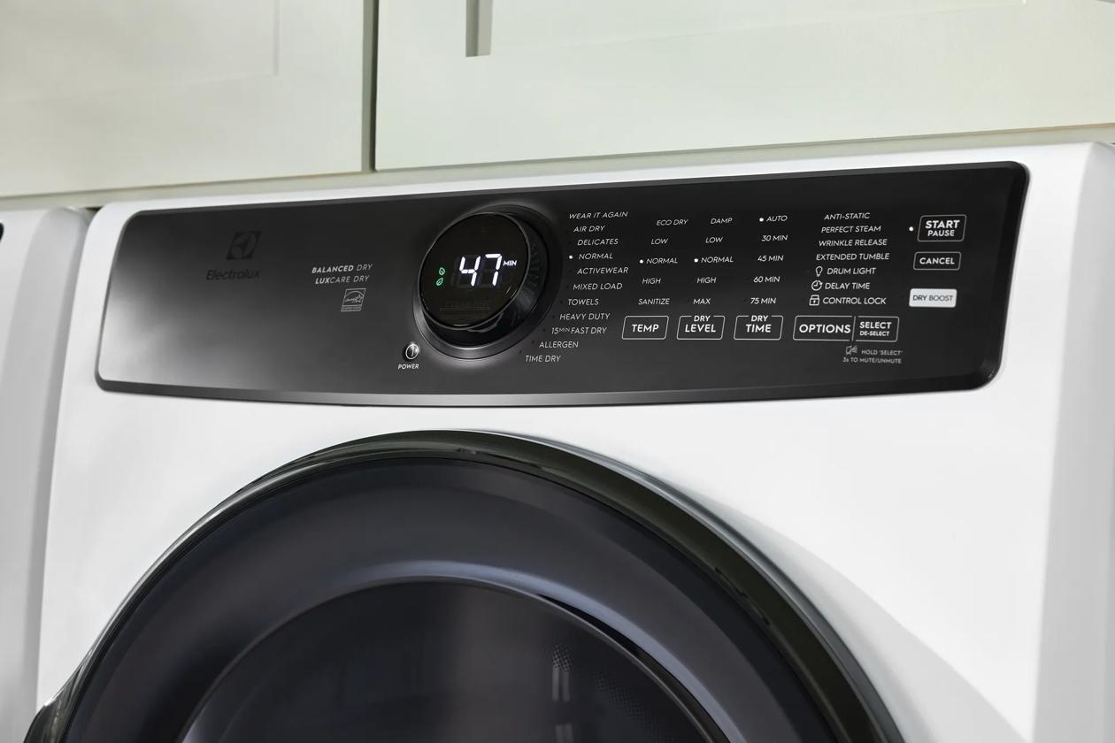 Electrolux ELFG7738MW Front Load Perfect Steam™ Gas Dryer with LuxCare® Dry and Instant Refresh - 8.0 Cu. Ft.