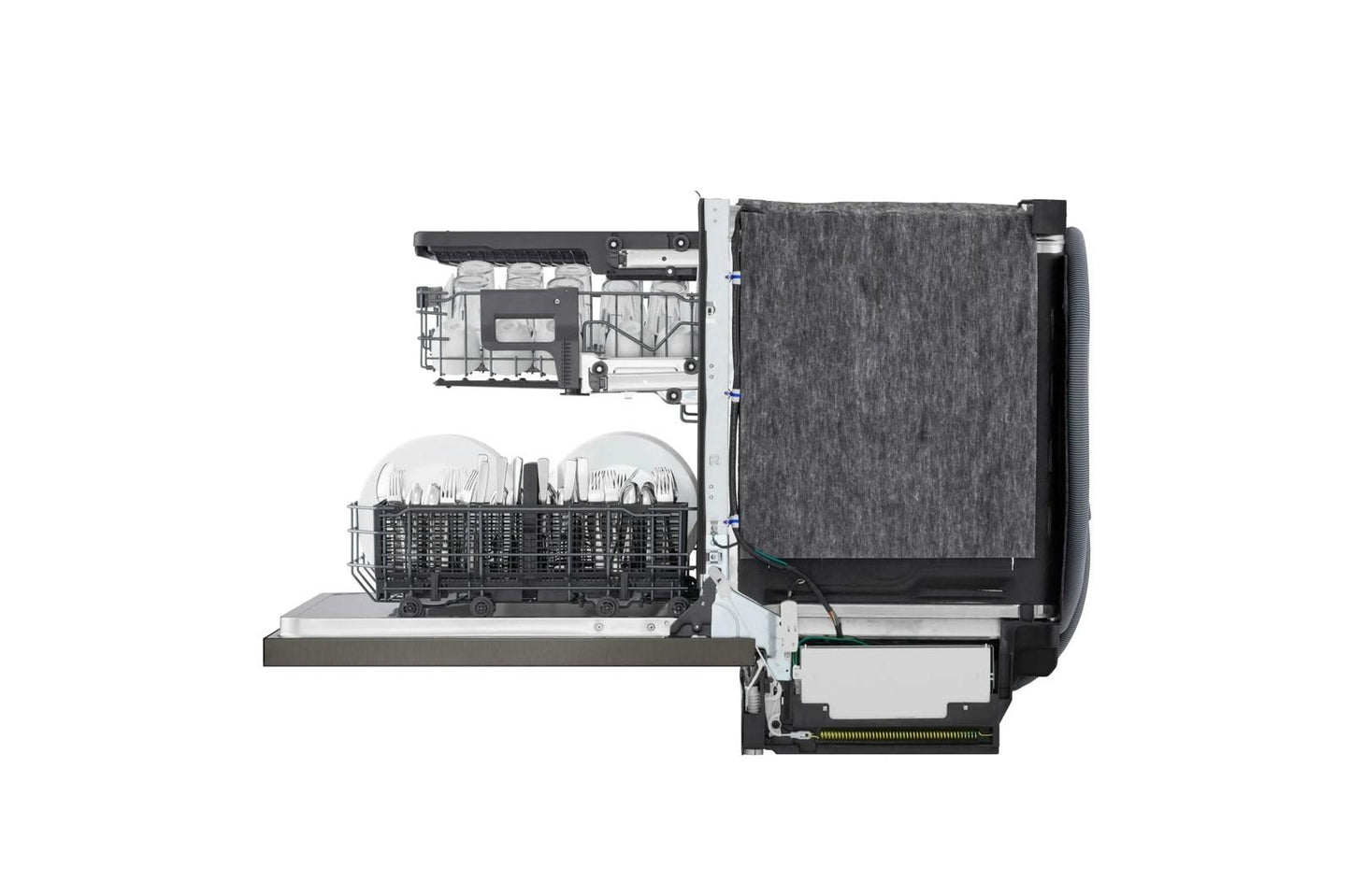 Lg LDNPM545D Smart FlushFit™ Top Control Dishwasher with 1-Hour Wash & Dry, QuadWash® Pro, and Dynamic Heat Dry™ w/AutoVent Dry™