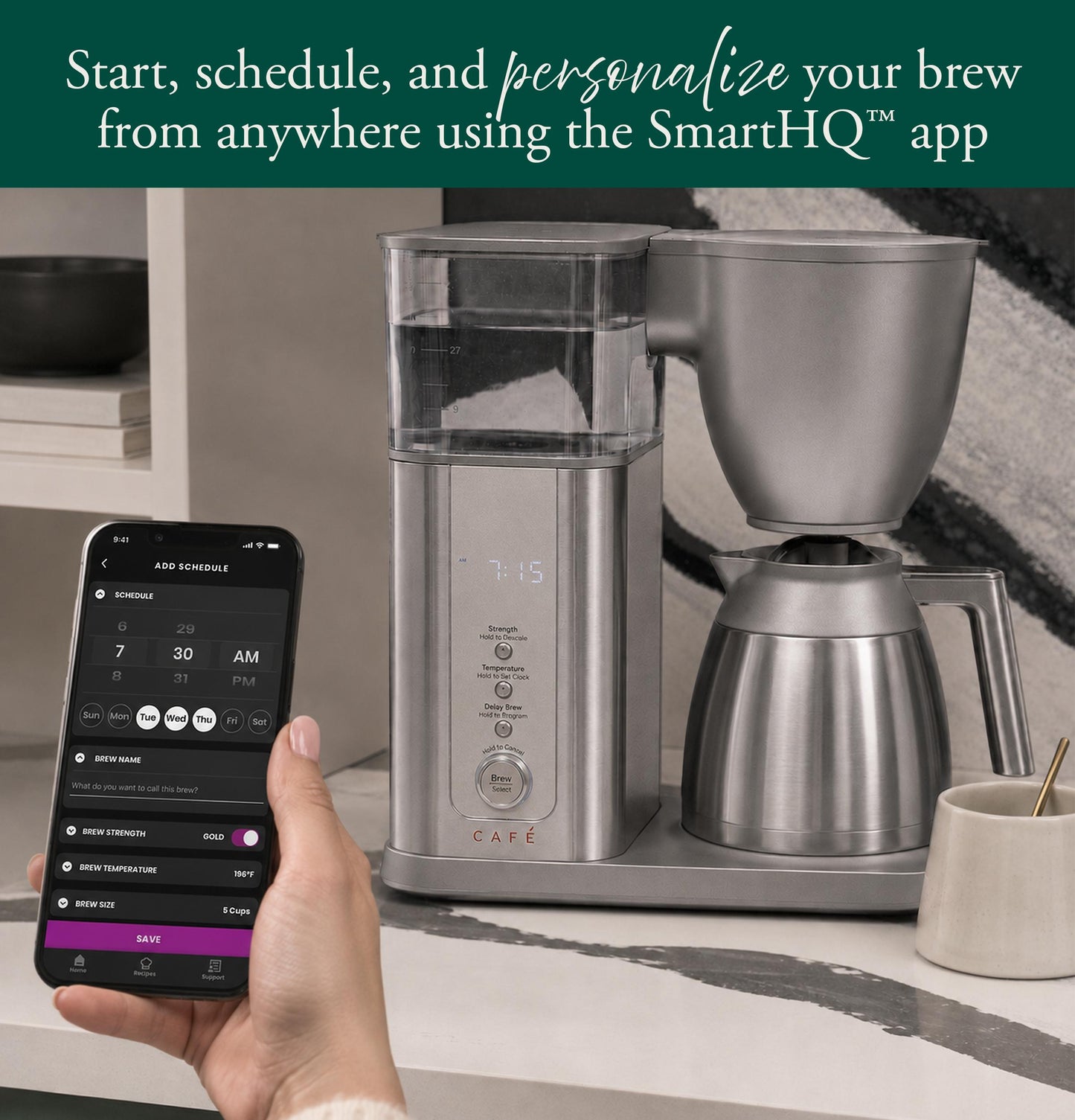 Cafe C7DTB11ZS1 CAF(EBACK)™ Specialty Drip Coffee Maker