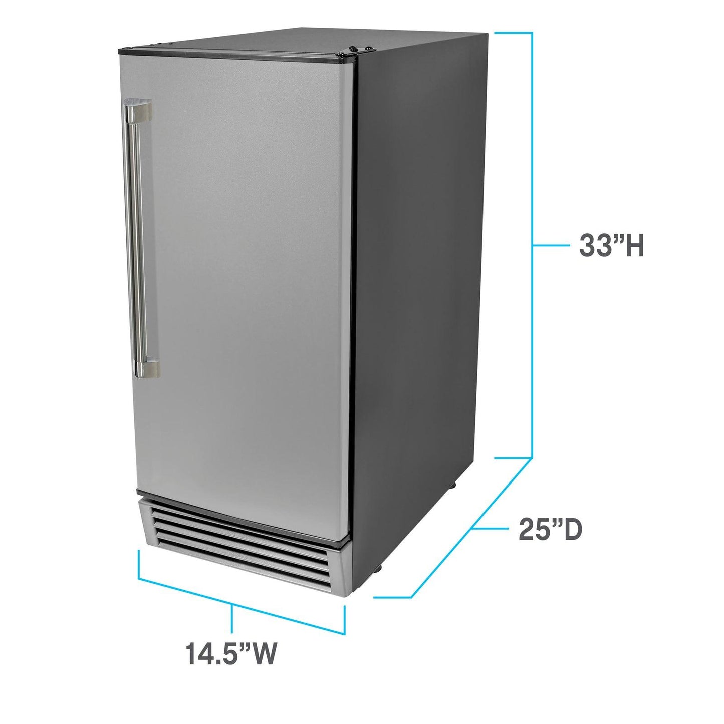 IME49U3SIS Avanti ELITE Built-in or Freestanding Ice Maker, 15"