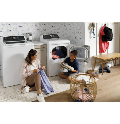 GTD58GBSVWS GE® 7.4 cu. ft. Capacity Gas Dryer with Up To 120 ft. Venting and Sensor Dry