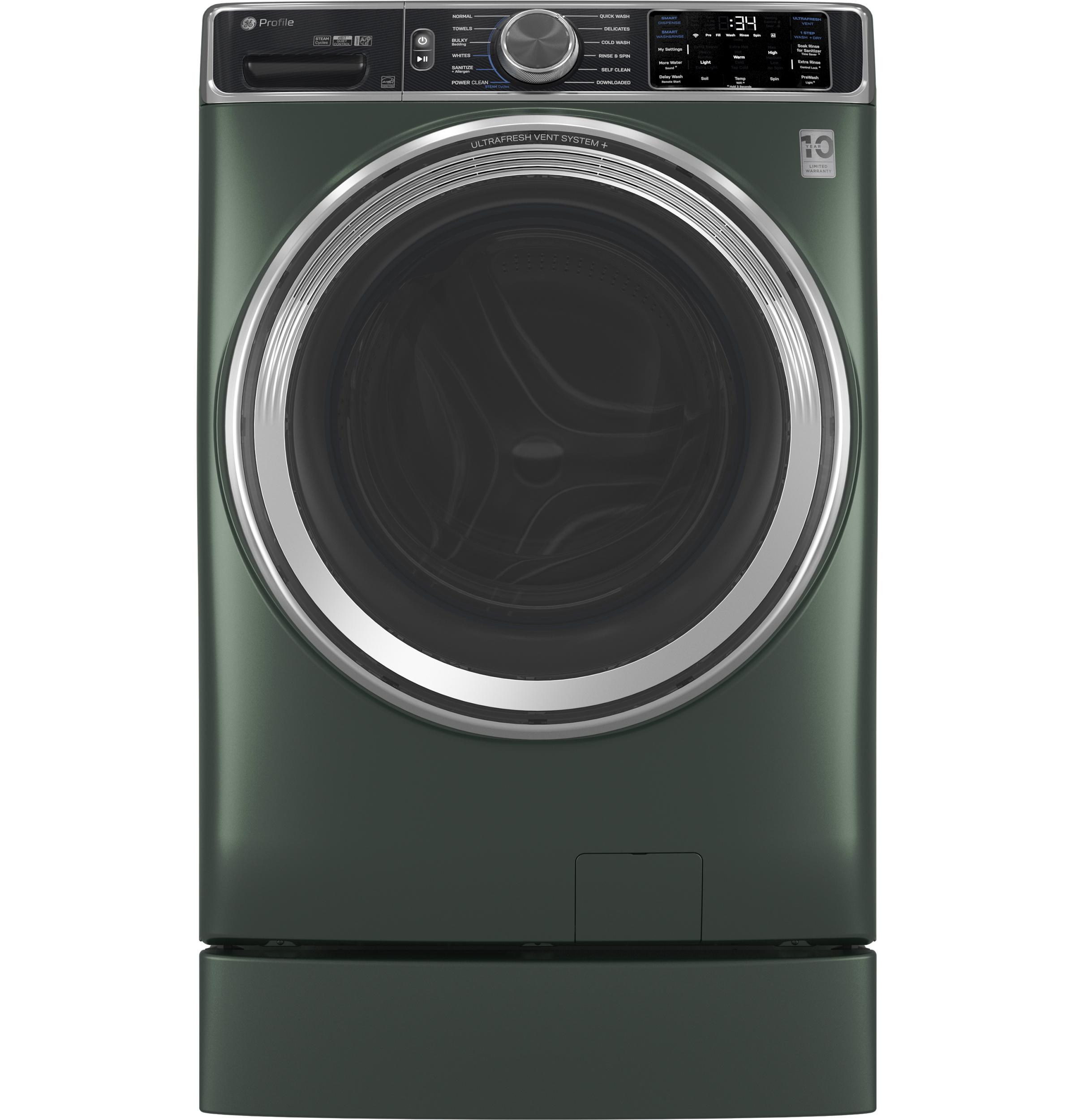 PFW955SPWGN GE Profile™ 5.5 cu. ft. Capacity Smart Front Load ENERGY STAR® Steam Washer with UltraFresh Vent System+ and Smart Wash & Smart Rinse