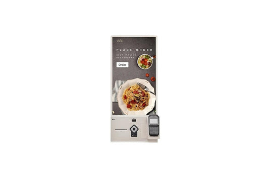 Lg 27KC3PKC 27" FHD In-Cell Touch Self-Ordering Kiosk with QSR/Barcode Scanner, Card Reader, & Thermal Receipt Printer