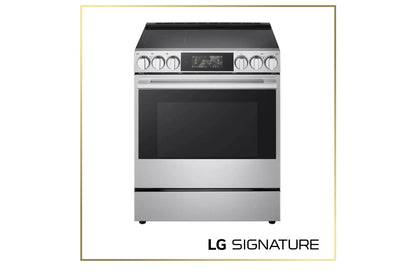 LSIU6339XE LG SIGNATURE 6.3 cu. ft. Smart Induction Slide-In Range with Dynamic ProBake Convection®, Air Fry, Air Sous Vide, Pizza mode and AI Gourmet Camera