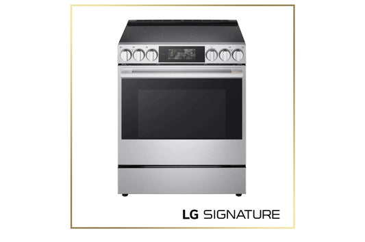 LSIU6339XE LG SIGNATURE 6.3 cu. ft. Smart Induction Slide-In Range with Dynamic ProBake Convection®, Air Fry, Air Sous Vide, Pizza mode and AI Gourmet Camera