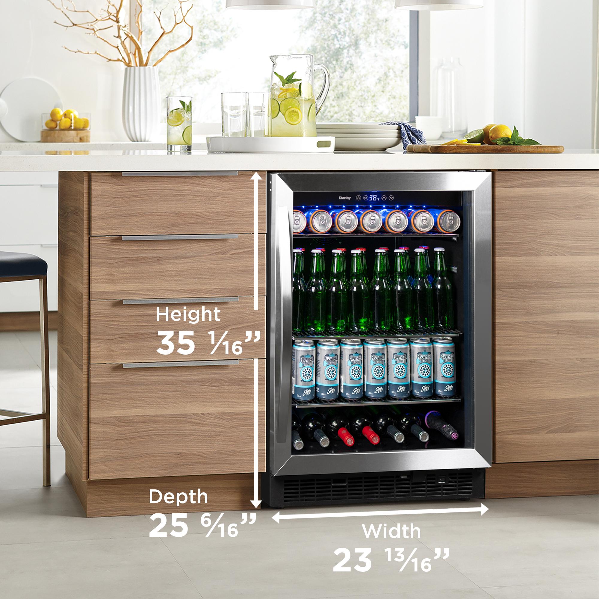 Danby 5.7 cu. ft. Built-in Beverage Center in Stainless Steel