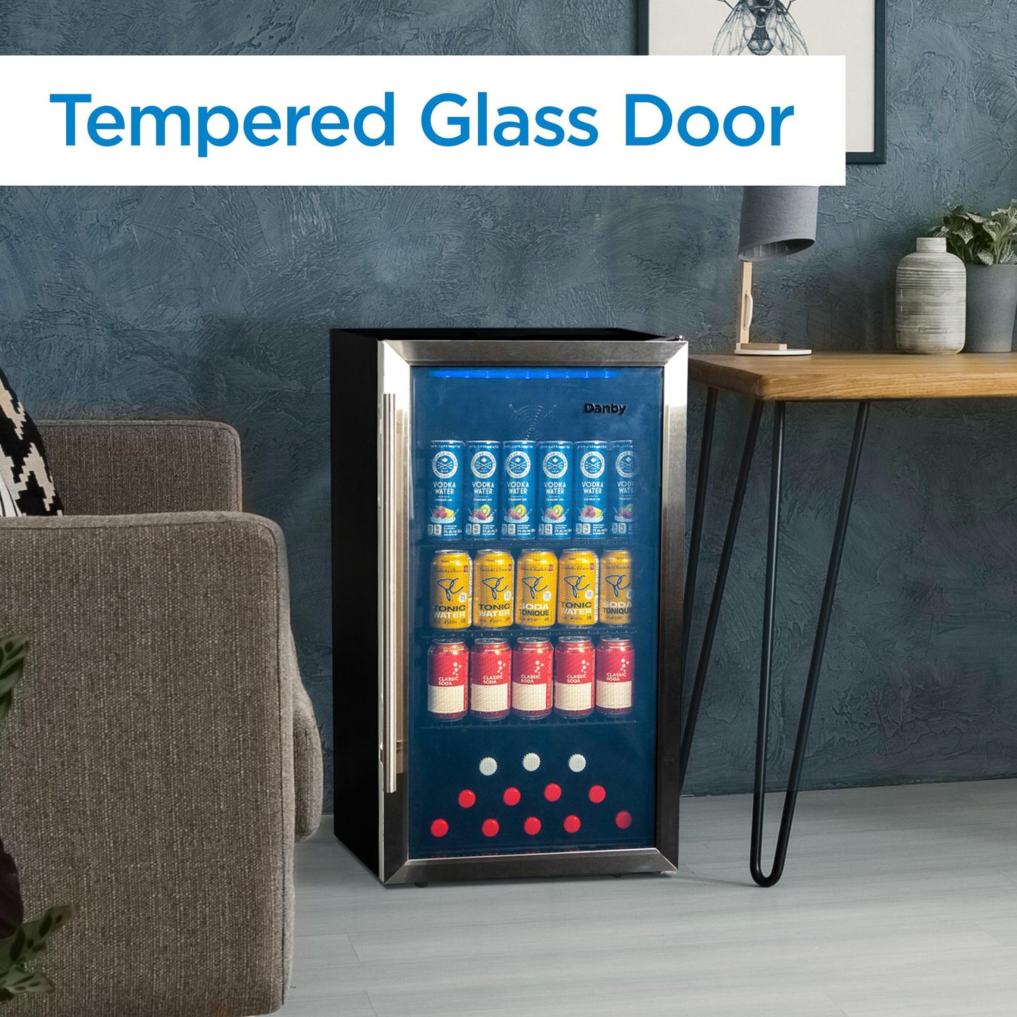 DBC117A2BSSDD6 Danby 3.1 cu. ft. Free-Standing Beverage Center in Stainless Steel