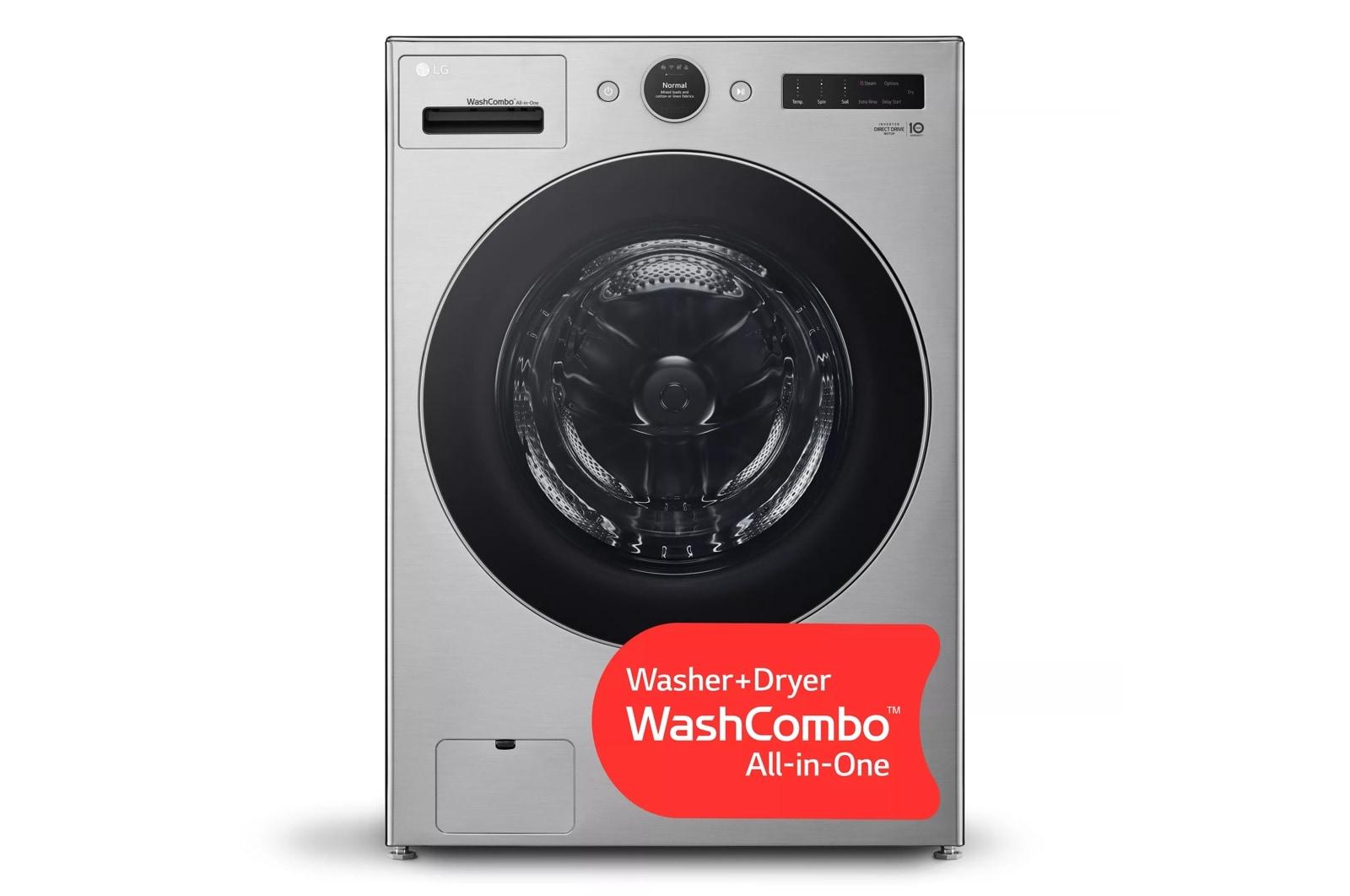 Lg Ventless Washer/Dryer Combo LG WashCombo™ All-in-One 5.0 cu. ft. Mega Capacity with Inverter HeatPump™ Technology and Direct Drive Motor