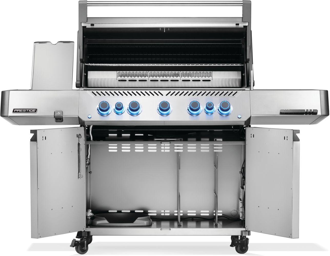 Napoleon Bbq P665VRSIBNSS Prestige 665 RSIB with Infrared Side and Rear Burner , Natural Gas, Stainless Steel