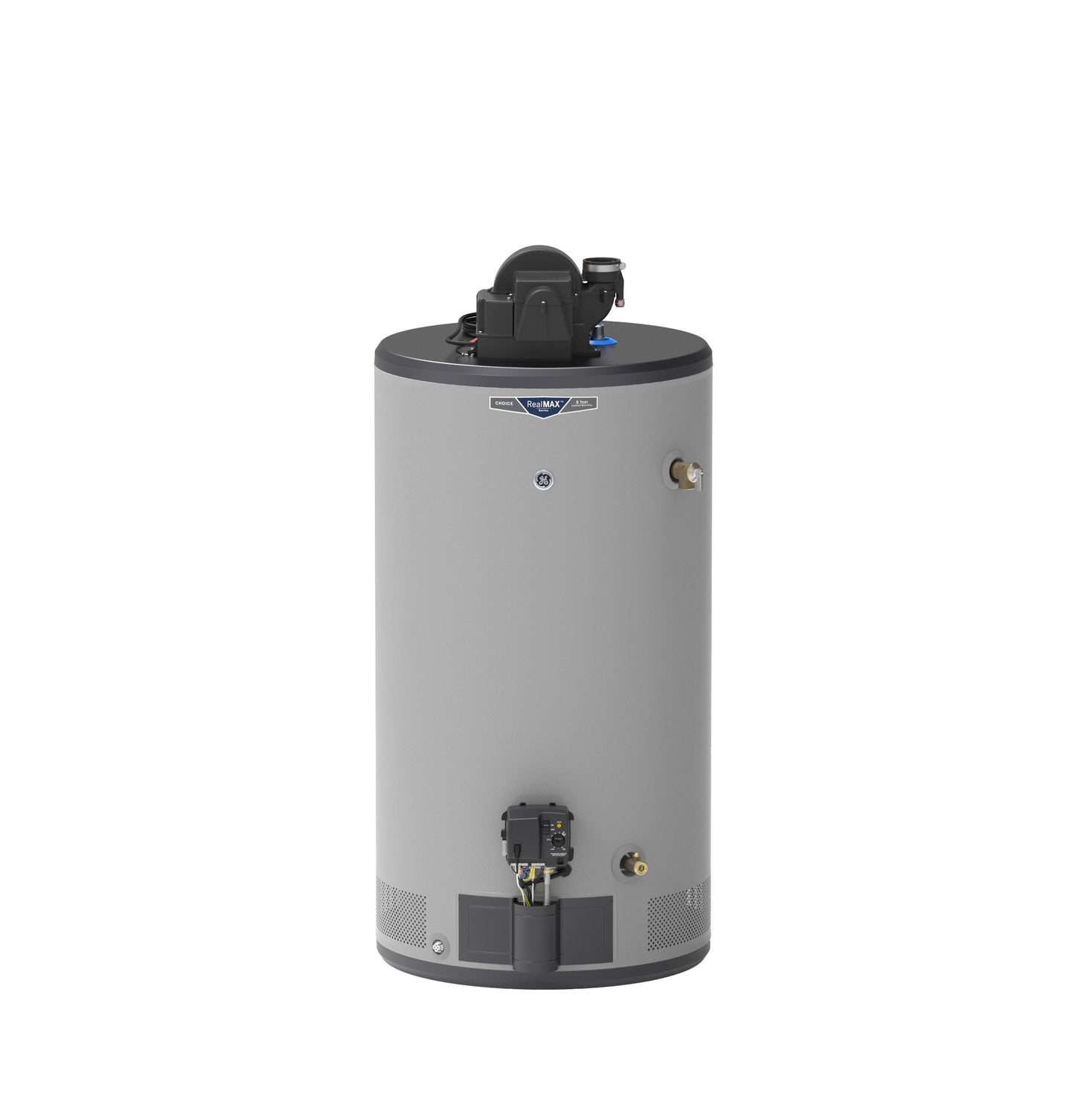 GG50S08AYV GE RealMAX Choice 50-Gallon Short Natural Gas Power Vent Water Heater