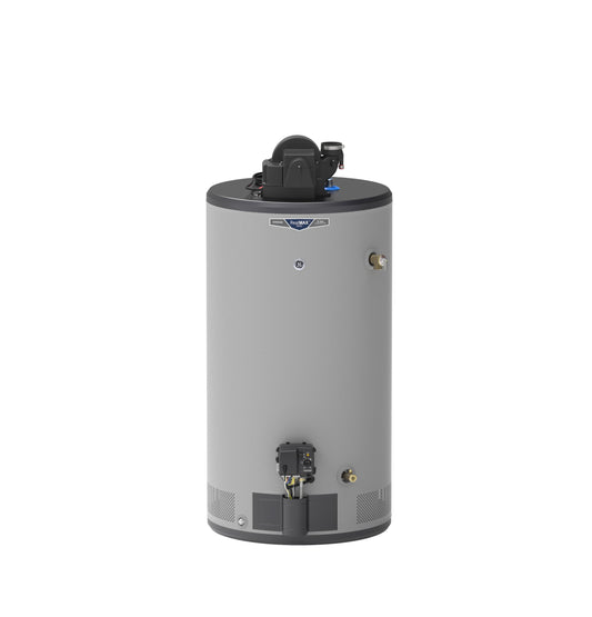 GG50S08AYV GE RealMAX Choice 50-Gallon Short Natural Gas Power Vent Water Heater