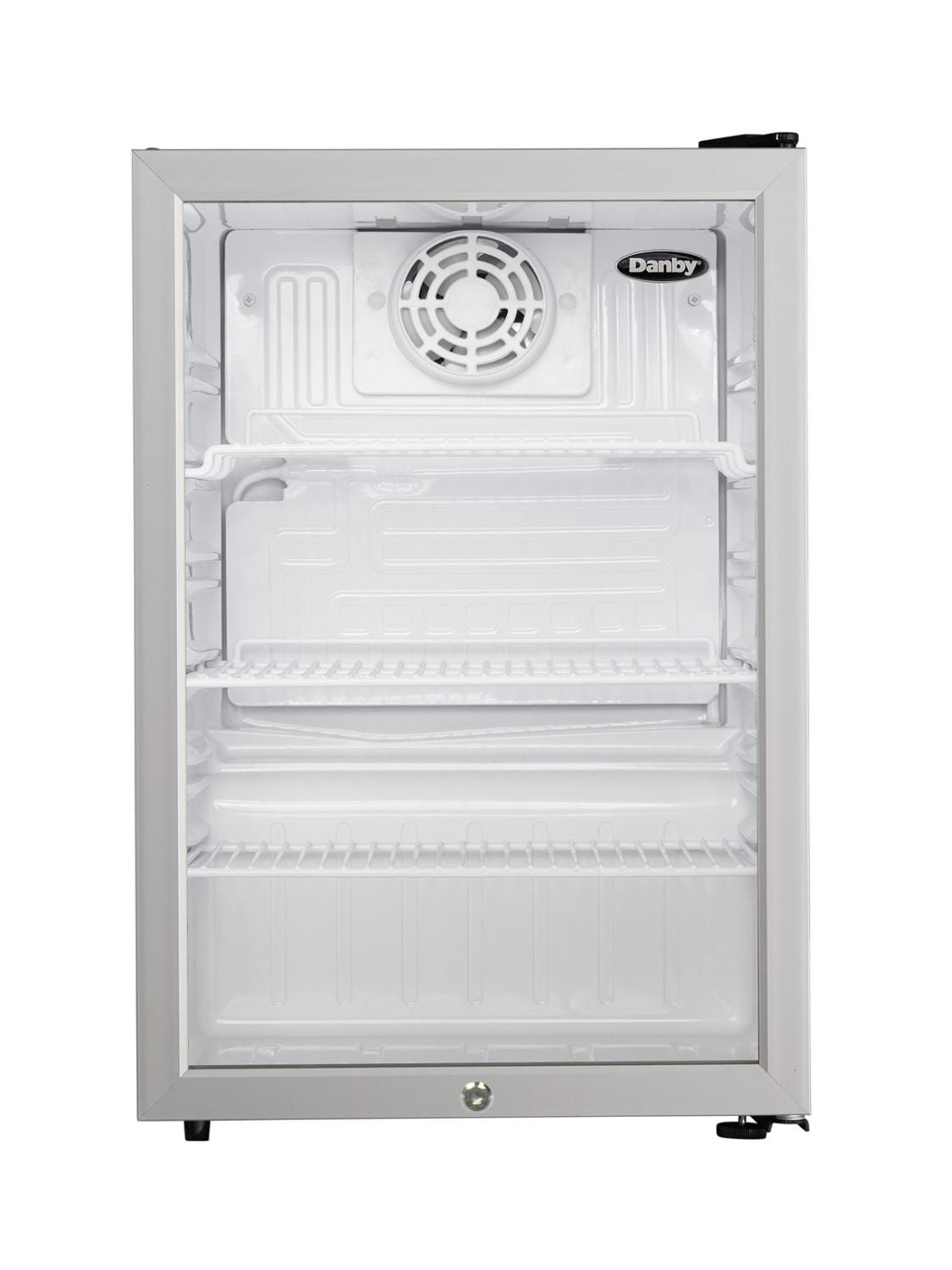 DAG026A2BDB Danby 2.6 cu. ft. Compact Glass Door Fridge in Platinum