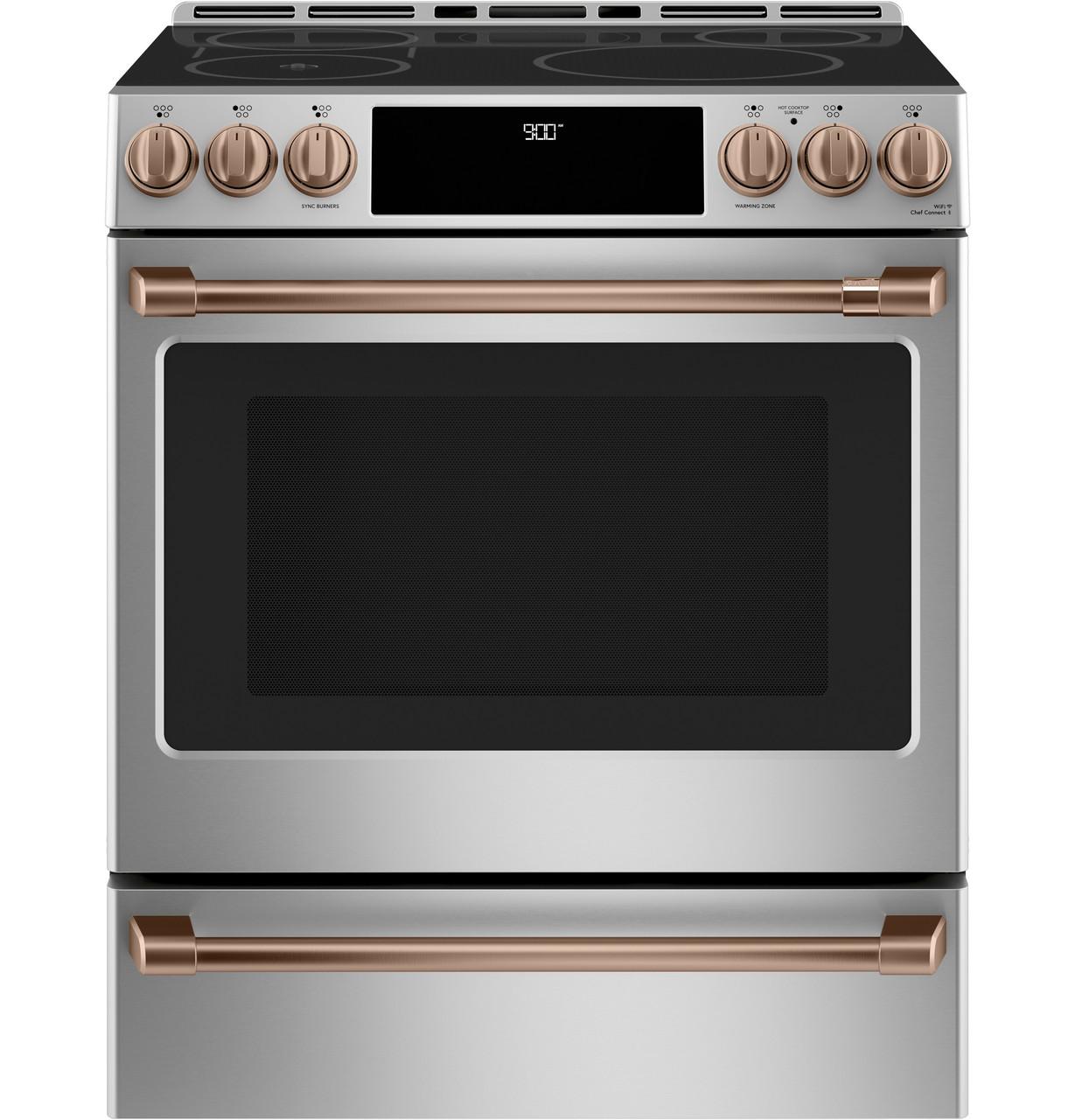 Cafe CXFCHHKPMCU CAF(EBACK)™ Front Control Induction Knobs and Handles - Brushed Copper
