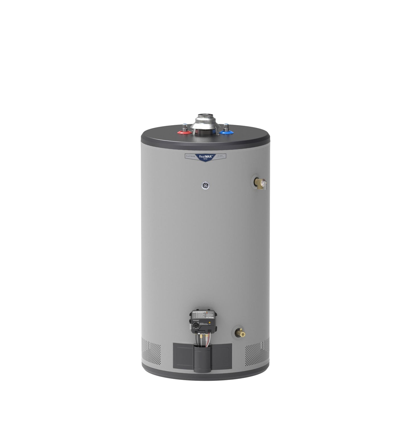 GG50S12BXR GE RealMAX Platinum 50-Gallon Short Natural Gas Atmospheric Water Heater