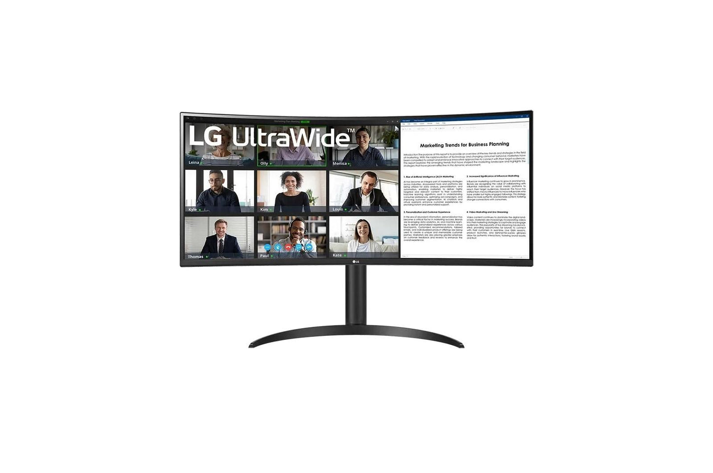 Lg 34BR55QCB 34" VA WQHD Monitor with HDR10, sRGB 99%, USB Type-C™, Reader Mode & Flicker Safe