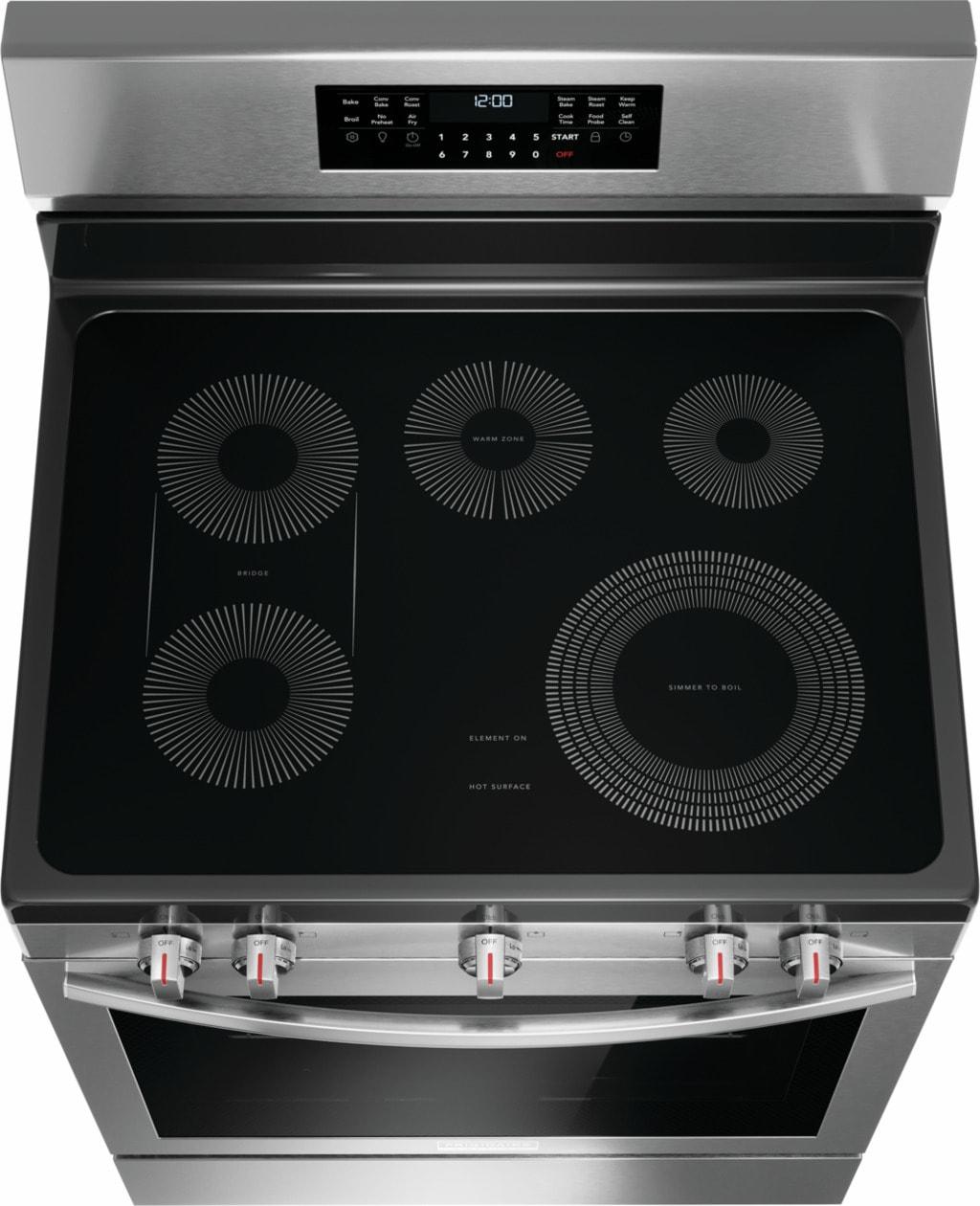 Frigidaire GCRE3060BF 30" Rear Control Electric Range with Total Convection