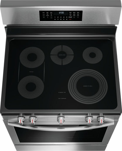 Frigidaire GCRE3060BF 30" Rear Control Electric Range with Total Convection