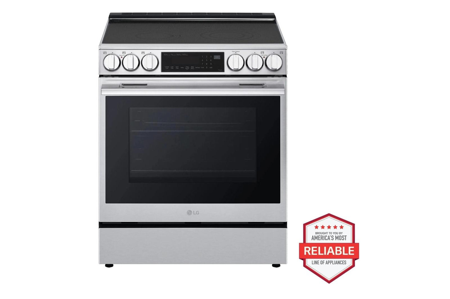 Lg LSEL6335XE 6.3 cu. ft. Smart Electric Slide-in Range with InstaView®, ProBake Convection®, and Air Fry