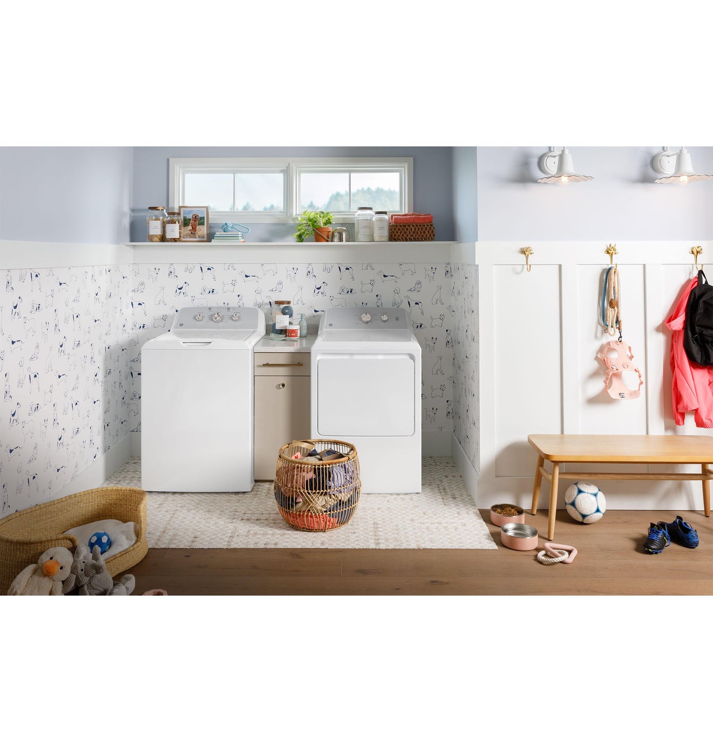 GTW385ASWWS GE® 4.3 cu. ft. Capacity Washer with Stainless Steel Basket,Cold Plus and Water Level Control