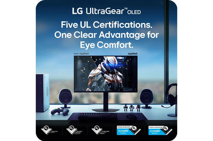 Lg 27GX790BB 27 Inch UltraGear™ OLED Dual Mode QHD 540Hz or HD 720Hz 0.02ms G-Sync® Compatible DisplayPort 2.1 Gaming Monitor